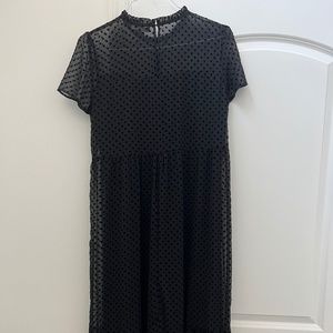 Zara black dress size large